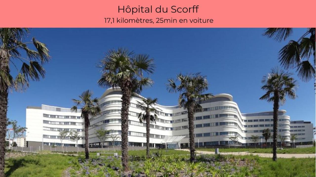 Le Phare Ouest - 80 M De La Mer - Vue Ocean Sur Le Balcon - Entierement Renove - Internet Haut Debit - Nouveau Ploemeur Exterior foto